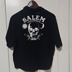 Hot Topic Black Shirt with Moon and Sun Design